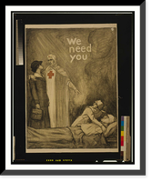 We need you. Albert Sterner 1918. Classic, Vintage Wall Art