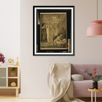 We need you. Albert Sterner 1918. Classic, Vintage Wall Art