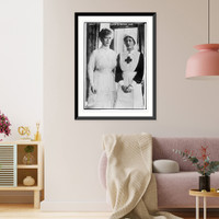 Historic Framed Print, Queen & Princess Mary,  17-7/8" x 21-7/8"