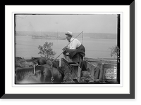 Historic Framed Print, Middleton, fishing,  17-7/8" x 21-7/8"