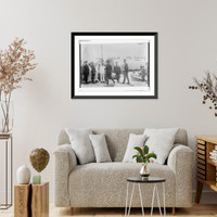 Historic Framed Print, Adm. Kato; Gen. Oi; Olani, Comdr. in Chief of Allies; and Nakajimia,  17-7/8" x 21-7/8"