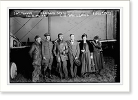 Sgt. Tanner, Maj. Carl Spatz, Col. A. Miller, C.B. Spatz & wife, and Anna Spatz, Vintage Wall Art