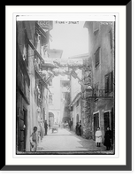 Historic Framed Print, Fiume - street,  17-7/8" x 21-7/8"