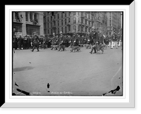 Historic Framed Print, Police Dogs,  17-7/8" x 21-7/8"