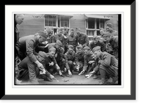 Historic Framed Print, Craps at camp,  17-7/8" x 21-7/8"