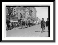 Historic Framed Print, Overalls "Circus Parade",  17-7/8" x 21-7/8"