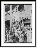 Historic Framed Print, Factory strike, Tokyo,  17-7/8" x 21-7/8"
