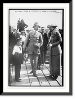 Historic Framed Print, Ex - Crn. Prince & Princess of Germany in Holland,  17-7/8" x 21-7/8"