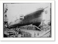 Launch of destroyer 30 . Tokyo, Historic Reproduction