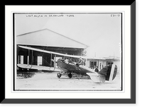 Lt. Austin in De Havilland plane, Antique Poster