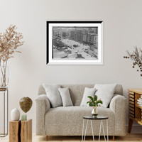 Historic Framed Print, Work Horse Parade, obstacle test, seen from above, New York,  17-7/8" x 21-7/8"