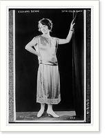 Historic Framed Print, Eleanor Dawn in satin crepe gown,  17-7/8" x 21-7/8"