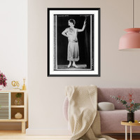 Historic Framed Print, Eleanor Dawn in satin crepe gown,  17-7/8" x 21-7/8"