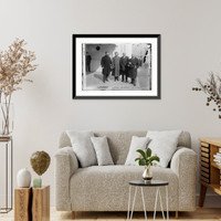 Historic Framed Print, Mossessohn, Einstein, Weizmann and Ussischkin,  17-7/8" x 21-7/8"