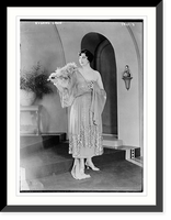 Historic Framed Print, Evening gown,  17-7/8" x 21-7/8"