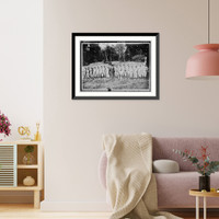 Historic Framed Print, Waseda ball club, 1921,  17-7/8" x 21-7/8"