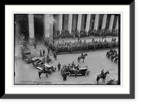 Historic Framed Print, Harding arrives,  17-7/8" x 21-7/8"