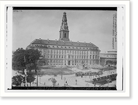 Historic Framed Print, Chrisianborg Palace, Copenhagen (Parliament House),  17-7/8" x 21-7/8"