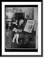 Historic Framed Print, To Bain News Service for your good work, Sincerely, B. Gigli . - N.Y., 4/15/21 .  full print,  17-7/8" x 21-7/8"