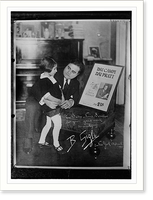 Historic Framed Print, To Bain News Service for your good work, Sincerely, B. Gigli . - N.Y., 4/15/21 .  full print,  17-7/8" x 21-7/8"