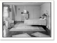 Historic Framed Print, (Bedroom),  17-7/8" x 21-7/8"