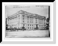 Historic Framed Print, New Municipal Bldg., exterior, Washington, D.C.,  17-7/8" x 21-7/8"