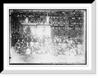 Historic Framed Print, Taft notification committee, seated on grass, Cincinnati, Ohio,  17-7/8" x 21-7/8"