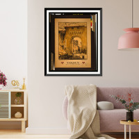 Historic Framed Print, Verdun road to Y.M.C.A. canteen. A.K.S.  sketched on spot by Y.M.C.A. sec[retar]y  Coquemer imp. Paris.,  17-7/8" x 21-7/8"