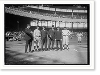 Historic Framed Print, Umpires and managers,  17-7/8" x 21-7/8"