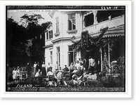 Russian children in Ducal home, Antique Poster