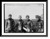 Jap. army aviators who flew 2800 kilo to Choshun, Antique Print