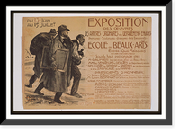 Exposition des oeuvres des artistes originaires des Deacutepartements envahis. Eacutecole des Beaux-Arts, Vintage Print