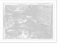 Historic Framed Print, Olympic Athletes Parade, crowds and marchers at City Hall Park, New York,  17-7/8" x 21-7/8"