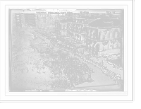 Historic Framed Print, Olympic Athletes Parade, marchers before City Hall, New York,  17-7/8" x 21-7/8"