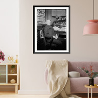 Historic Framed Print, Rev. J.R. Straton - 3,  17-7/8" x 21-7/8"