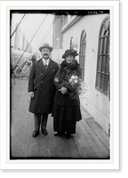 Historic Framed Print, Gorgorza and wife,  17-7/8" x 21-7/8"