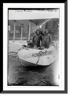 Stratton and Norris in plane, Vintage Print