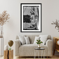 Historic Framed Print, Monument to "Civic Virtue",  17-7/8" x 21-7/8"