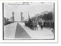 Historic Framed Print, Jap. Boy Scouts receive Prince Wales,  17-7/8" x 21-7/8"