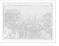Historic Framed Print, Taft speaking from train, Plattsmouth, Neb.,  17-7/8" x 21-7/8"