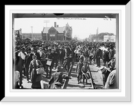 Historic Framed Print, Crowd for Taft, Hutchinson, Kansas,  17-7/8" x 21-7/8"
