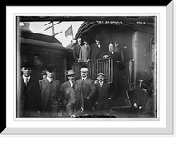 Historic Framed Print, Taft on his train, Chicago,  17-7/8" x 21-7/8"
