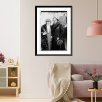 Sven Gade and wife, Historic Print