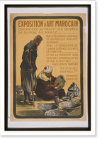 Exposition dart Marocain, Historic Print