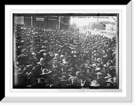 Historic Framed Print, Crowd for Taft, Hutchison, Kansas,  17-7/8" x 21-7/8"
