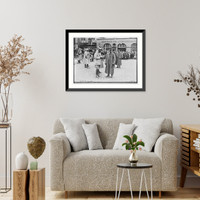 Historic Framed Print, Gen. De Vri at Essen,  17-7/8" x 21-7/8"