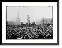 Historic Framed Print, Protest meeting in Berlin, 1923,  17-7/8" x 21-7/8"