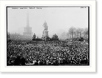 Historic Framed Print, Protest meeting in Berlin, 1923,  17-7/8" x 21-7/8"