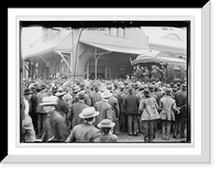 Historic Framed Print, Taft campaign train, St. Joseph, MO.,  17-7/8" x 21-7/8"