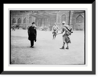 Historic Framed Print, French patrol in Essen,  17-7/8" x 21-7/8"